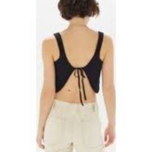 PURPLE UO Carla Plunging Tie-Back Cami
